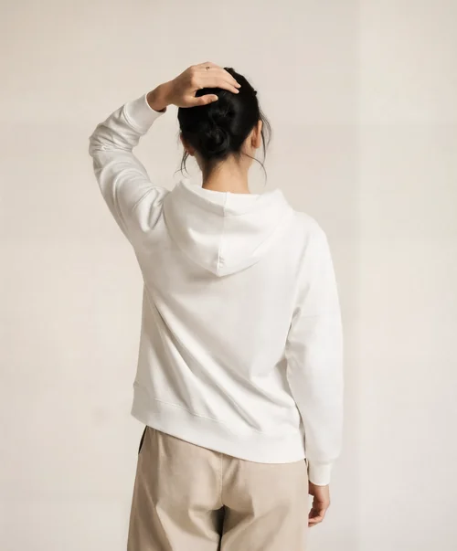 Stylish Hoodie Mockup Featuring Casual Women's Fashion