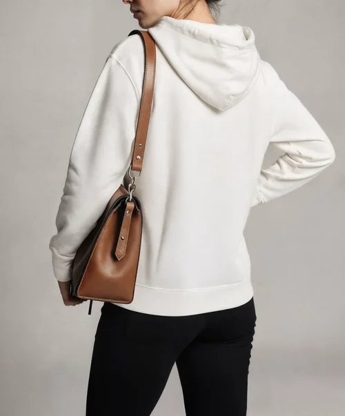 Stylish Mockup of a Woman in a Cozy Hoodie