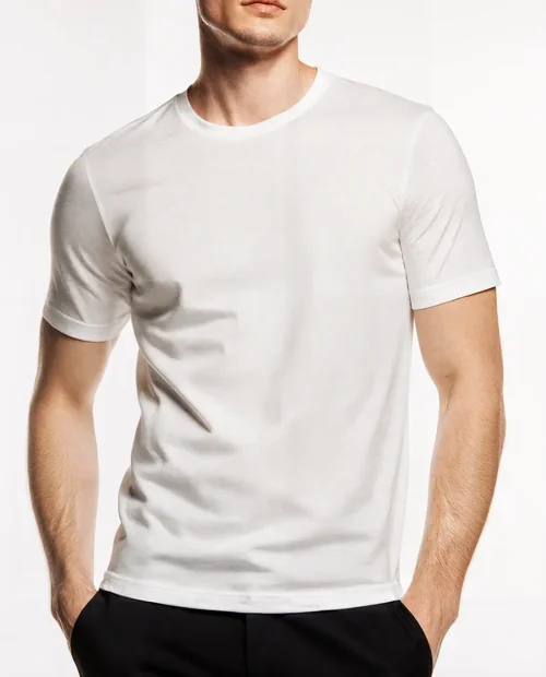 Mockup of a Young Adult Male in a T-Shirt