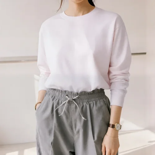 Stylish Mockup of a Casual Sweatshirt in Modern Setting