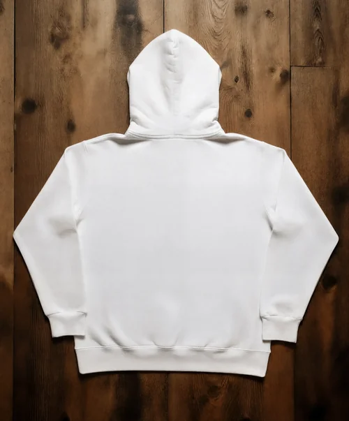 Plain White Hoodie Mockup for Cozy Fashion Display