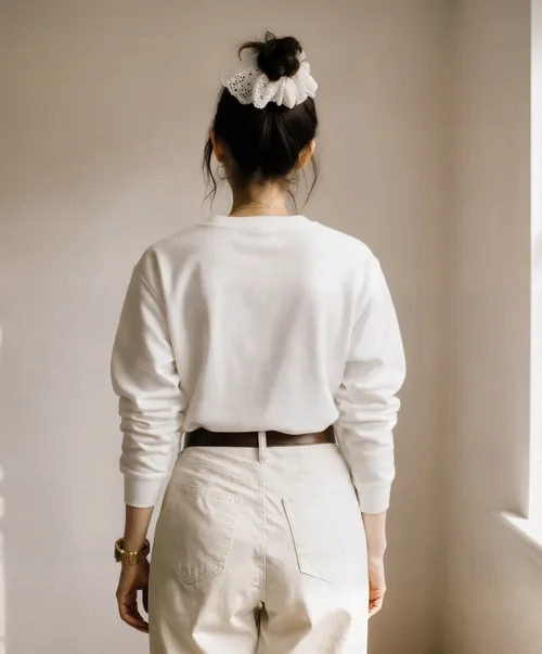 Cozy Sweatshirt Mockup in Minimalistic Interior