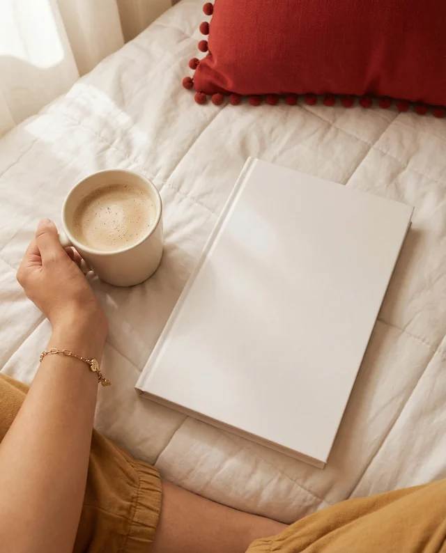 Cozy Book Mockup for Relaxing Reading Moments