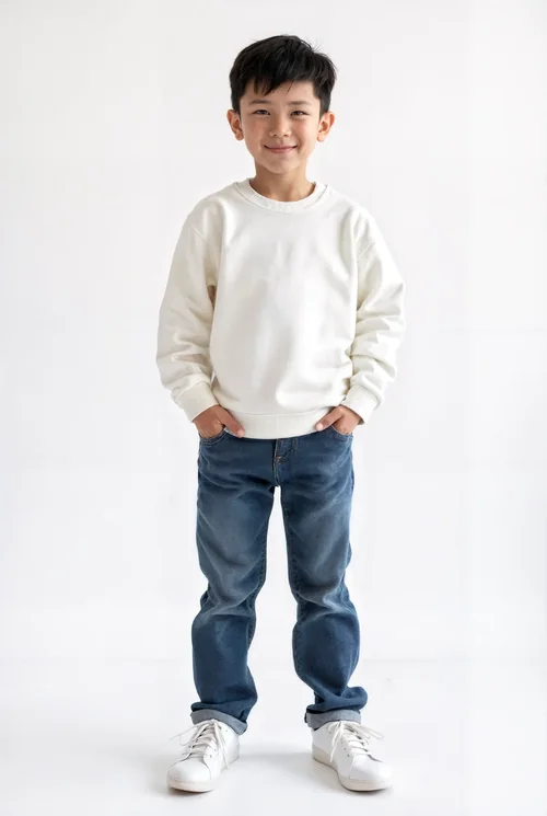 Stylish Sweatshirt Mockup for Young Boys