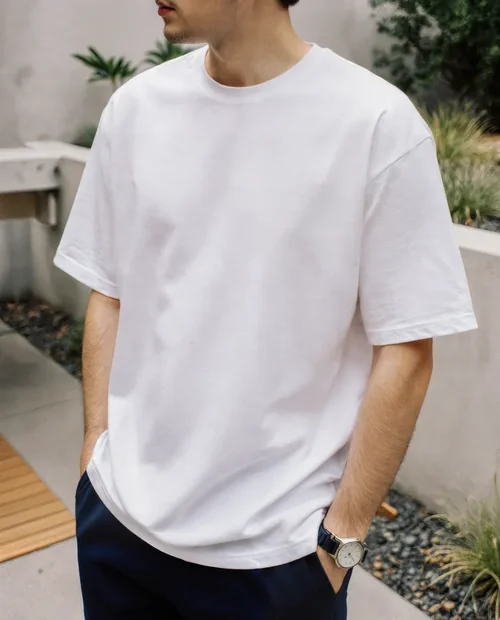 Stylish T-Shirt Mockup for Modern Outdoor Settings