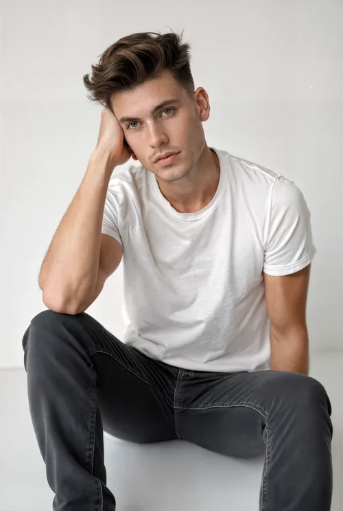 Minimalist Mockup T-Shirt with Soft Background Colors