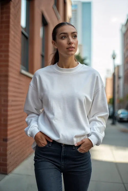 Casual Sweatshirt Mockup for Urban Vibe