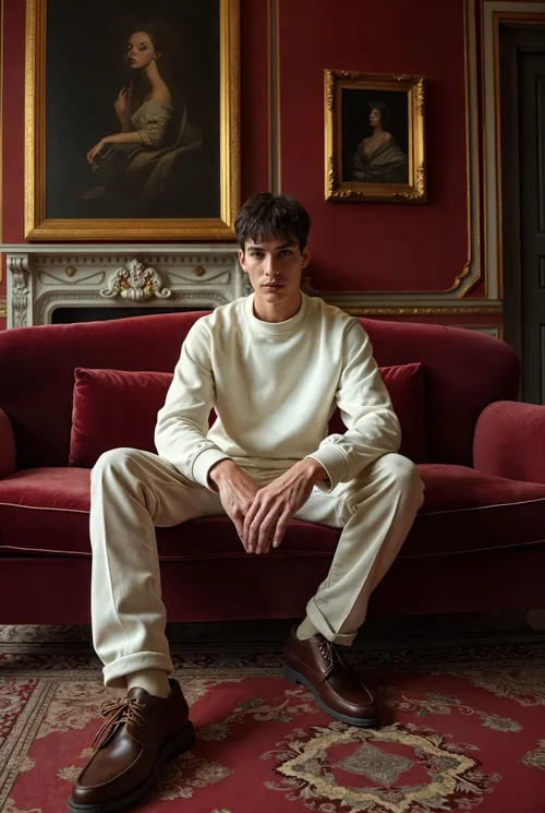 Stylish Sweatshirt Mockup in Elegant Room Setting