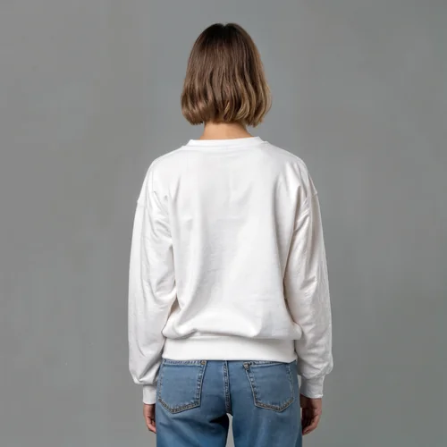Stylish Mockup of a Woman in a Cozy Sweatshirt