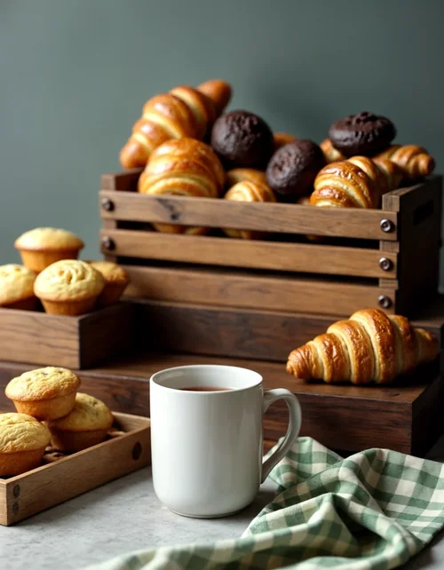 Rustic Mockup Mug on Neutral Grey Background with Warm Colors