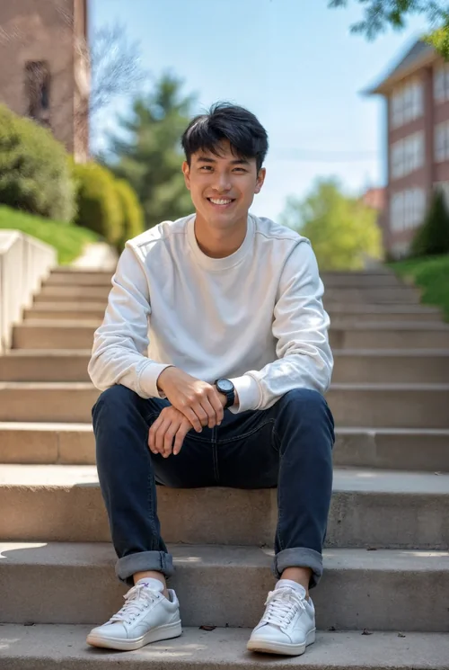 Stylish Sweatshirt Mockup for Casual Outdoor Scenes