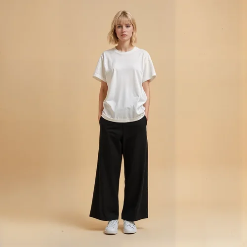 Minimalist T-Shirt Mockup with Soft Beige Background Colors