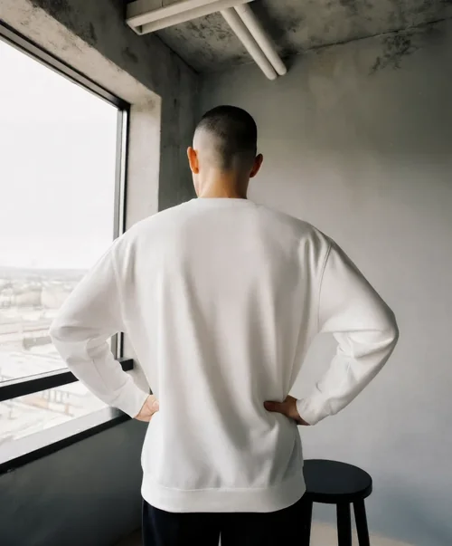 Stylish Sweatshirt Mockup in a Modern Minimalist Room