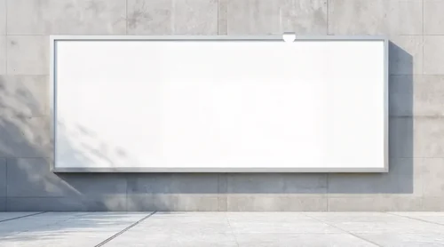 Modern Billboard Mockup in Minimalist Urban Scene