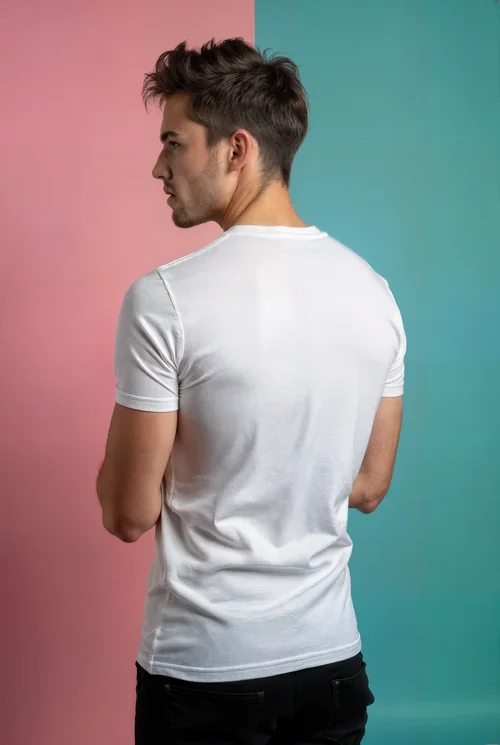 Vibrant Mockup of T-Shirt with Stylish Background Colors