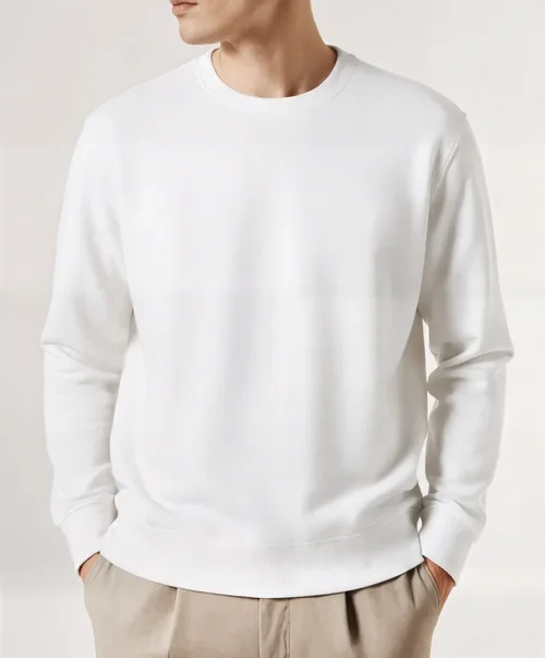 Elegant Mockup of a Male Model in Sweatshirt