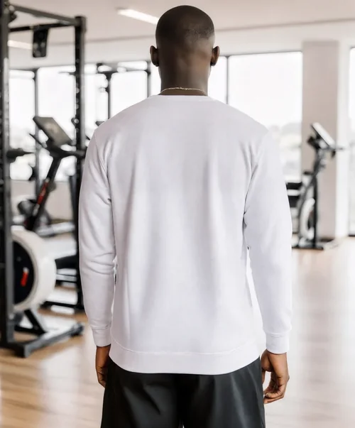 Stylish Sweatshirt Mockup in a Modern Gym Setting
