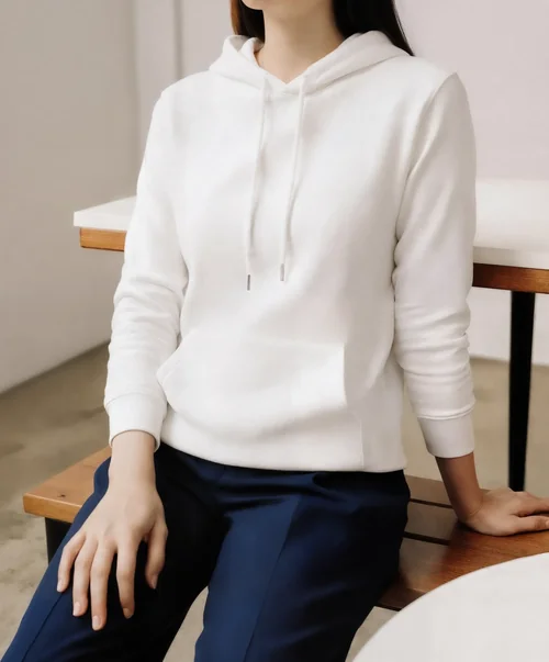 Cozy Hoodie Mockup in Minimalist Indoor Setting