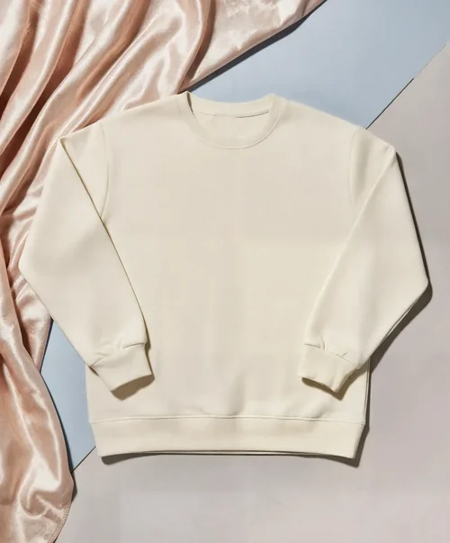 Elegant Sweatshirt Mockup on Soft Textured Background