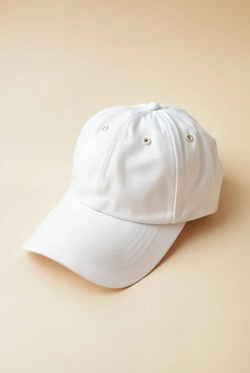 Stylish Mockup of a Solid White Baseball Cap