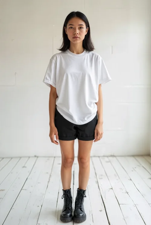 Minimalist Mockup T-Shirt with Soft Background Colors