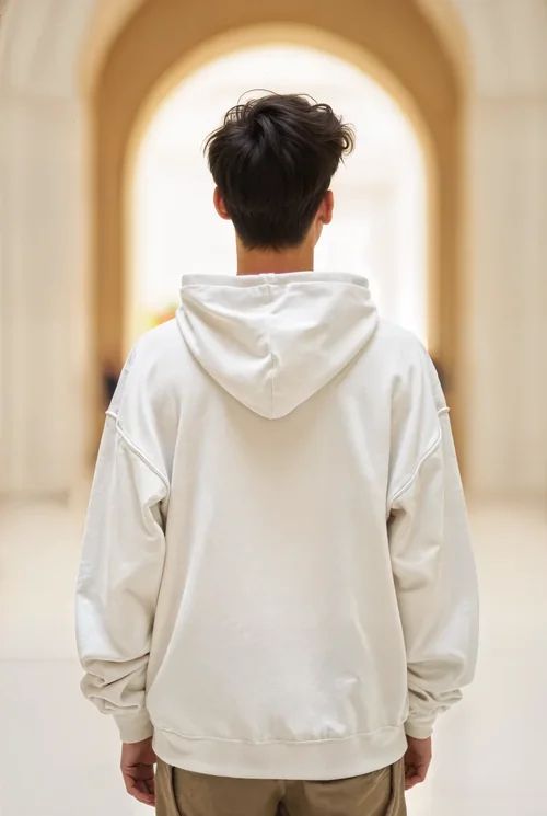 Elegant Hoodie Mockup with Warm Background Colors