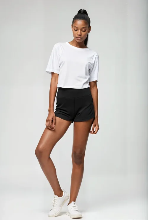 Stylish T-Shirt Mockup with Soft Neutral Background Colors