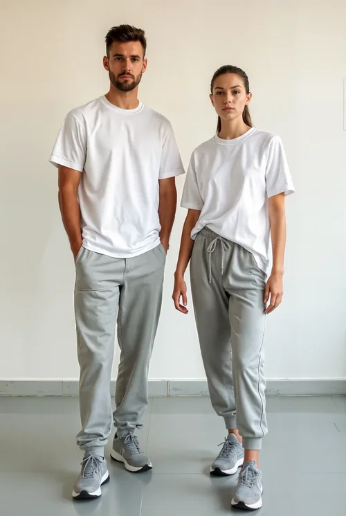 Minimalist Mockup T-Shirt Design with Neutral Colors