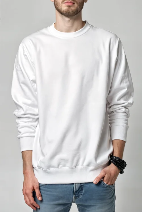 Stylish Mockup of a Casual Sweatshirt on Male Model