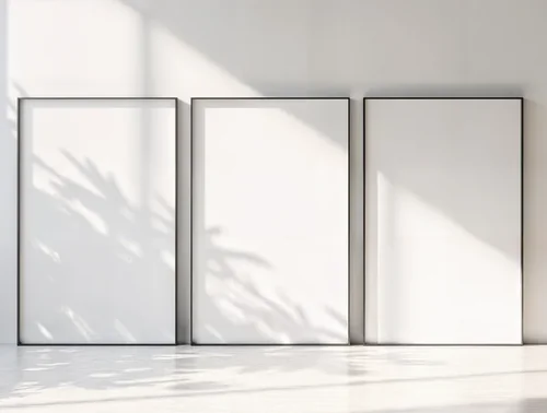 Minimalist Mockup Poster with Elegant Background Colors