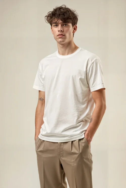 Minimalist Mockup T-Shirt with Soft Background Colors