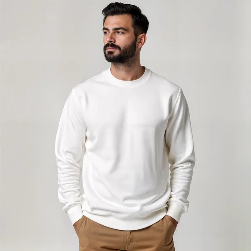 Stylish Mockup of a Confident Man in a Sweatshirt