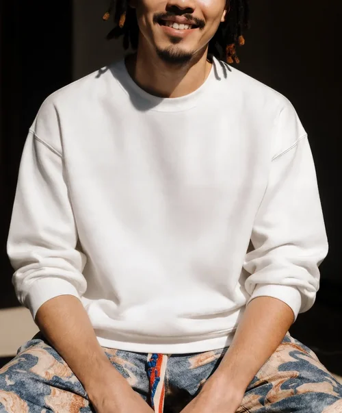 Casual Mockup of a Young Man in Stylish Sweatshirt