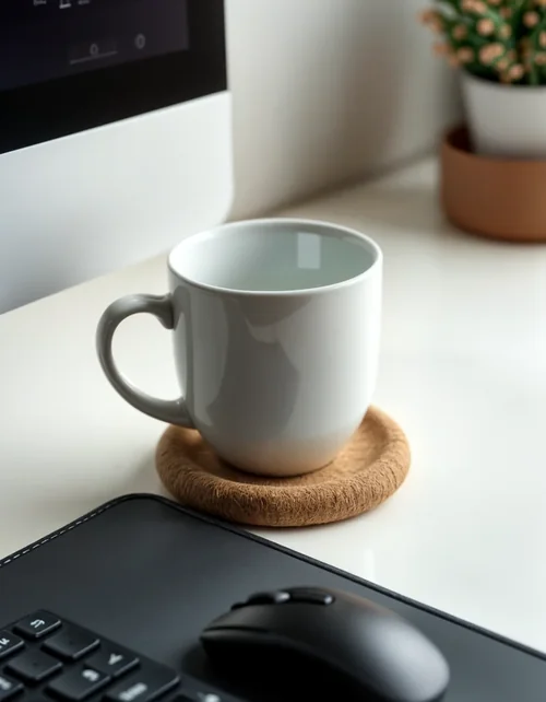 Elegant Mug Mockup with Natural Colors and Background