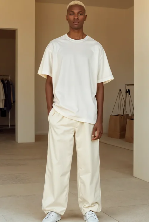 Stylish T-Shirt Mockup for Fashion Show Presentation