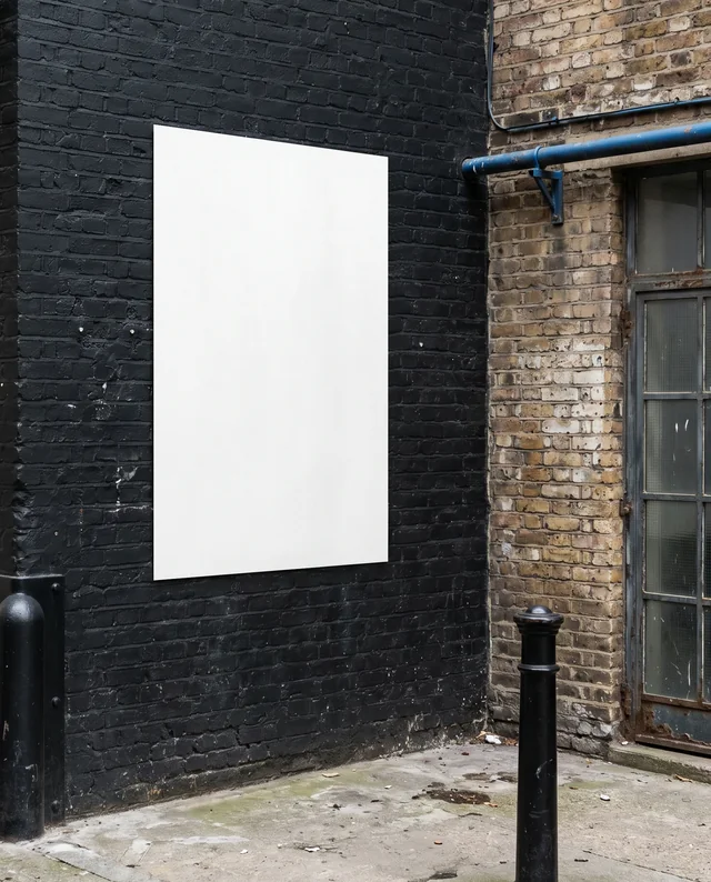 Urban Alley Poster Mockup with Gritty Modern Vibes