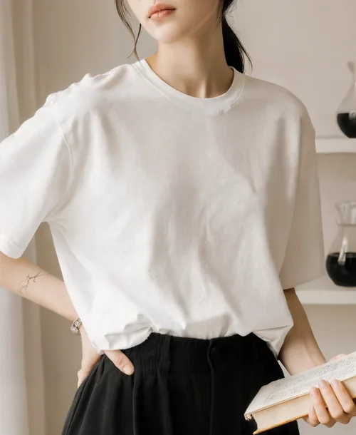 Stylish T-Shirt Mockup for Modern Minimalist Aesthetic