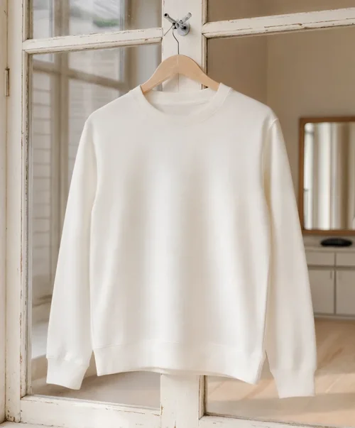 Elegant Sweatshirt Mockup in Minimalist Interior