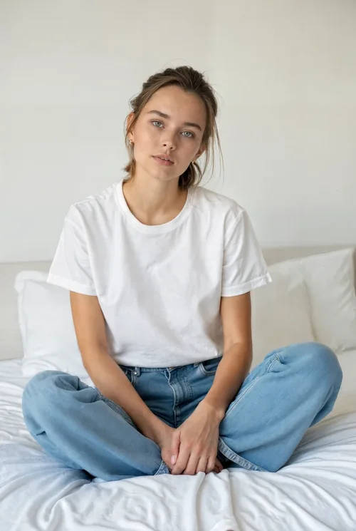 Minimalist Mockup with Soft Colors for T-Shirt Design