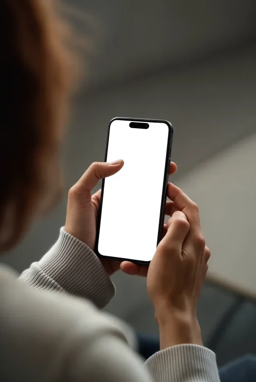 iPhone 16 Pro Max Mockup: Modern Minimalist Design