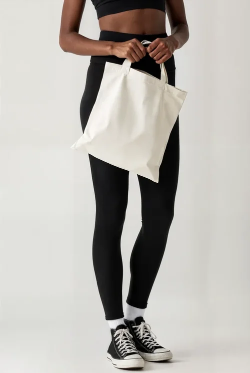 Stylish Mockup of a Tote Bag with Model
