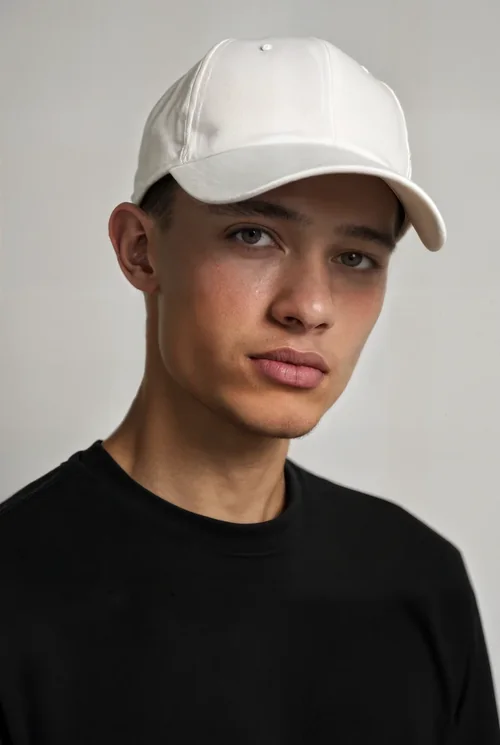 Stylish Hat Mockup of a Confident Young Male Model