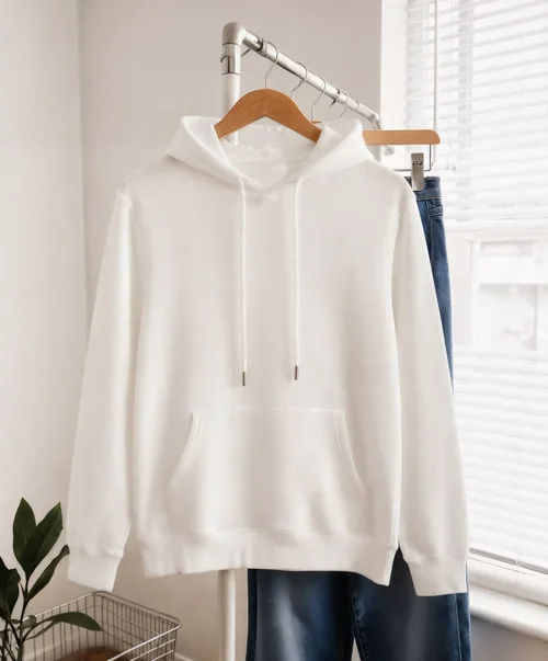 Minimalist Hoodie Mockup for Cozy Clothing Display