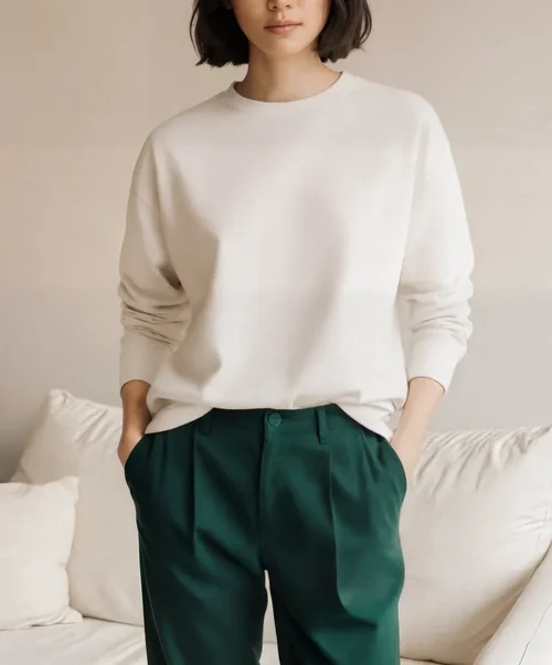 Cozy Sweatshirt Mockup for Minimalist Living Spaces