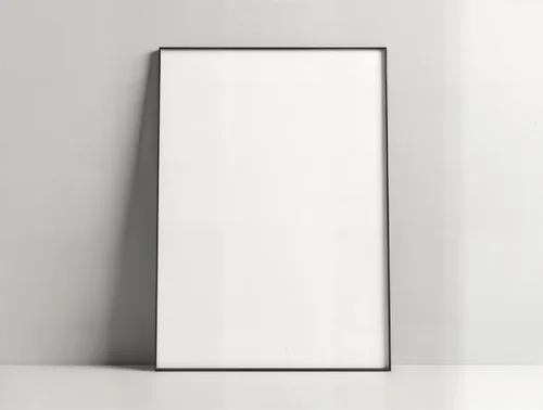 Minimalist Mockup Poster with Elegant Gray Background