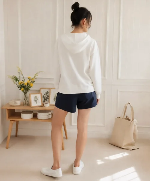 Cozy Hoodie Mockup in a Bright Minimalist Room