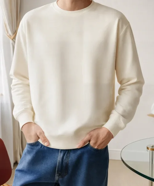 Stylish Mockup of Casual Sweatshirt for Men