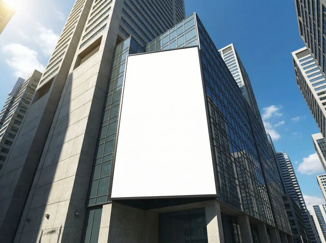 Modern Urban Billboard Mockup in Cityscape