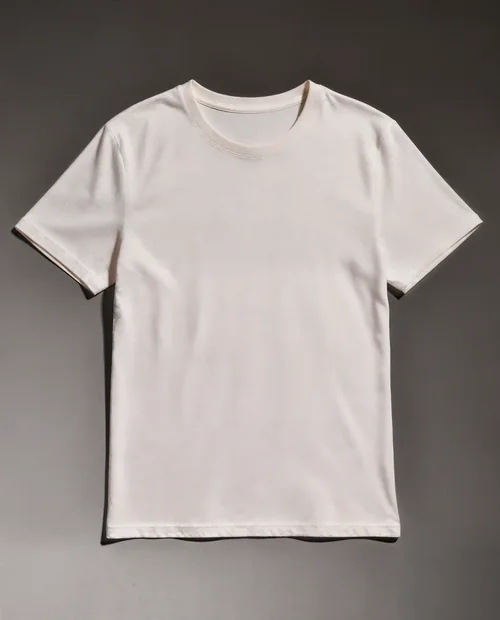 Minimalist T-Shirt Mockup on Dark Gray Surface