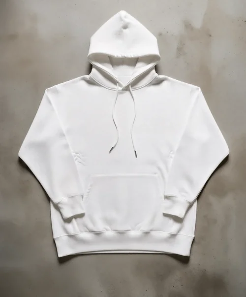 Elegant Mockup of a Cozy White Hoodie